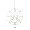 Z-Lite Tull 6 Light Chandelier, Matte White 458-24MW - alternate 2